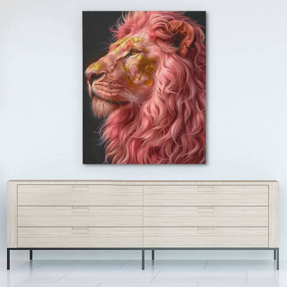 Roaring Beauty - Large Modern Canvas Print