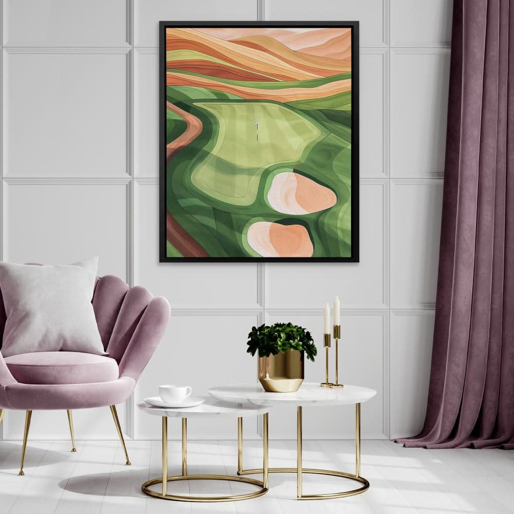 Rolling Hills Golf - Golf Art for Living Room
