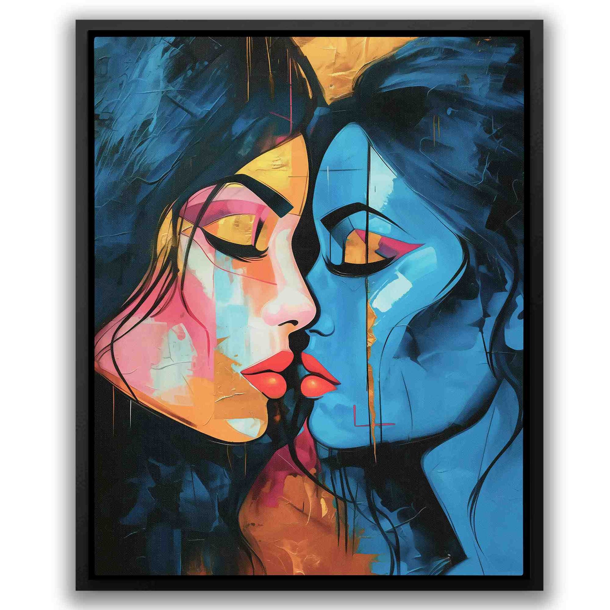 Romantic Mystery - Wall Art in Black Frame