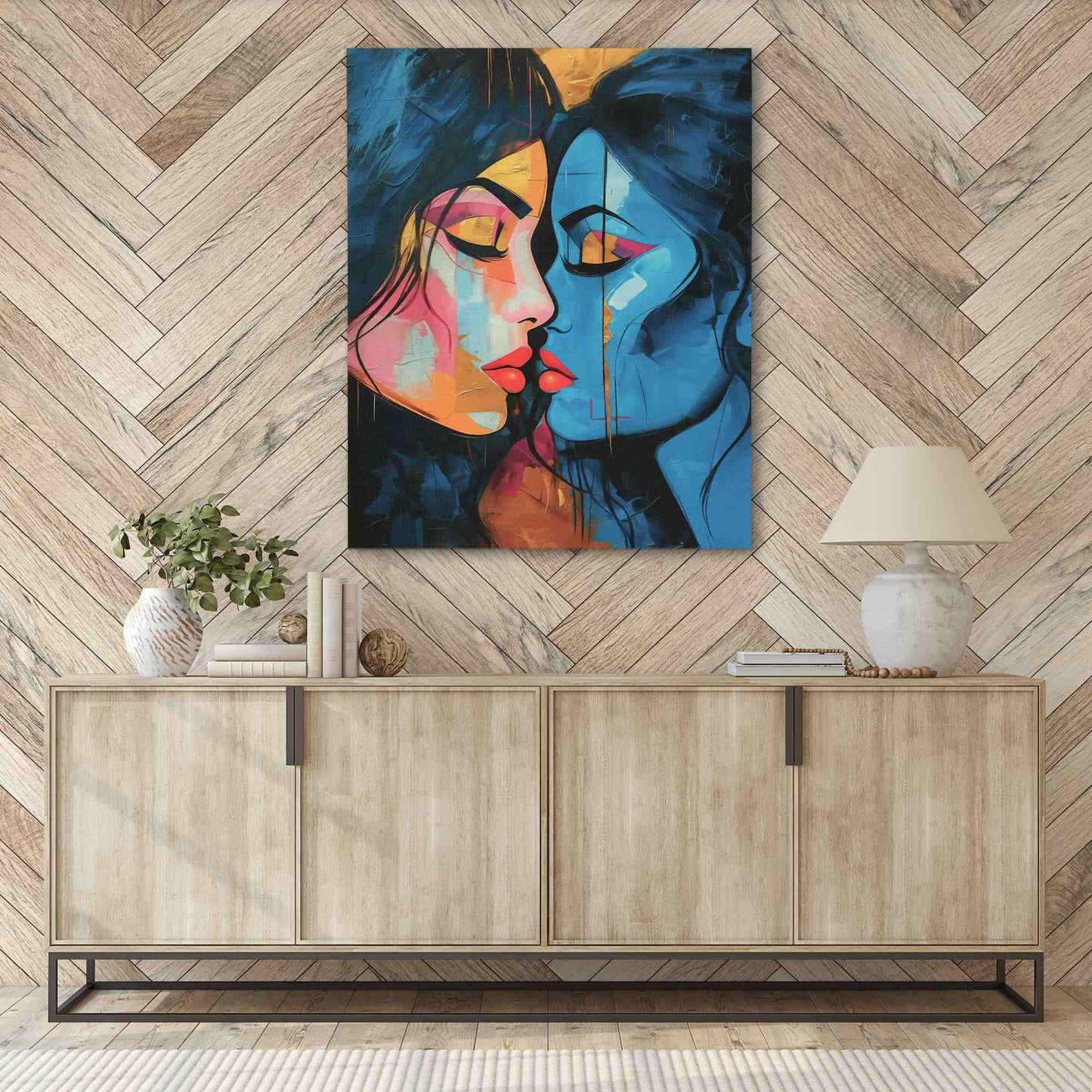 Romantic Mystery - Blue Wall Art