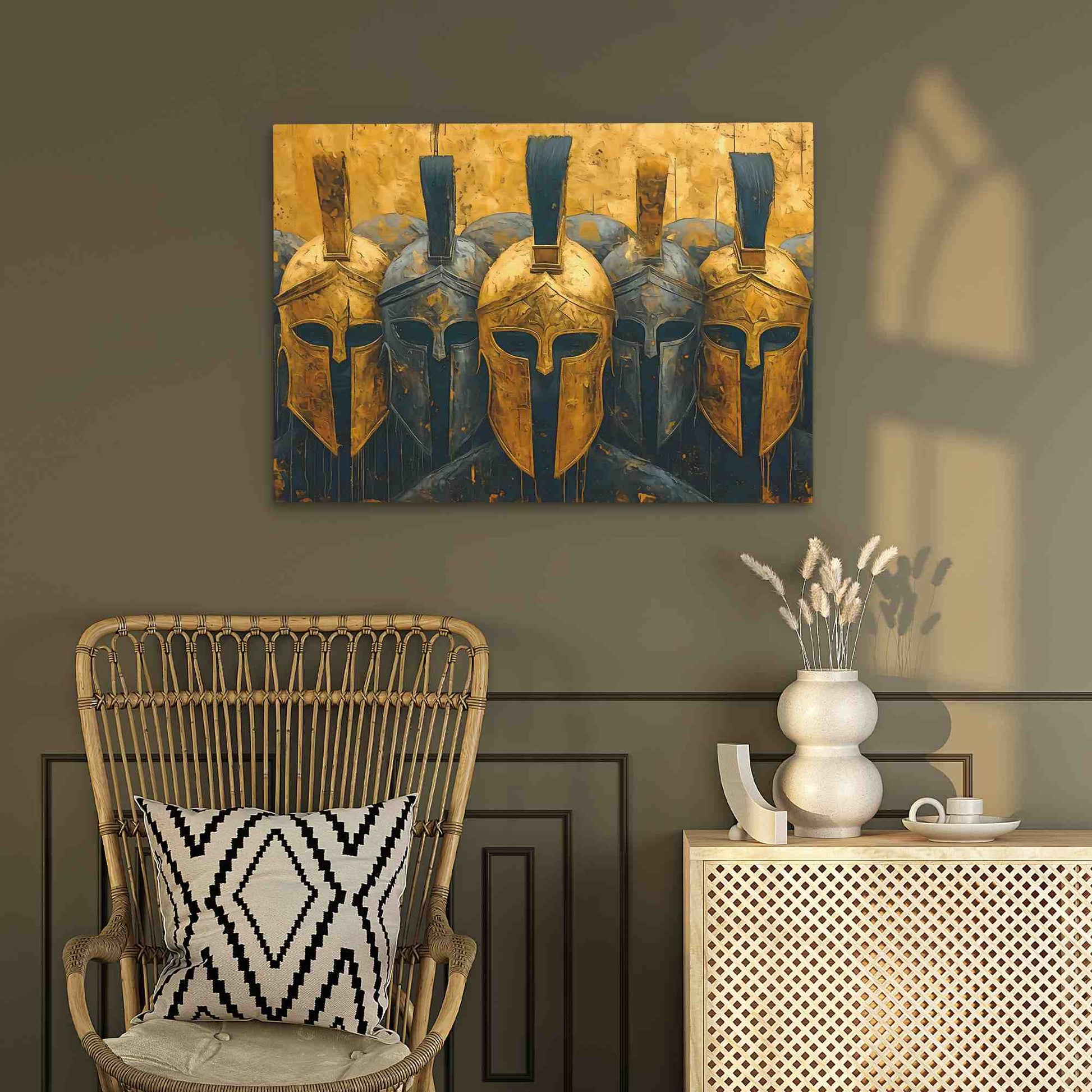 Royal Army - Abstract Wall Art in Black Frame