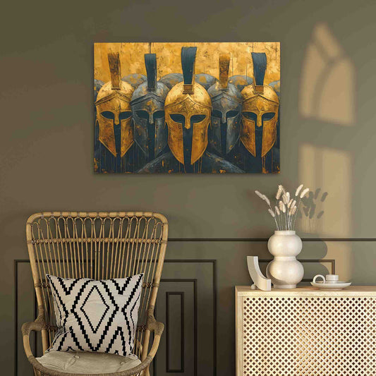 Royal Army - Abstract Wall Art in Black Frame