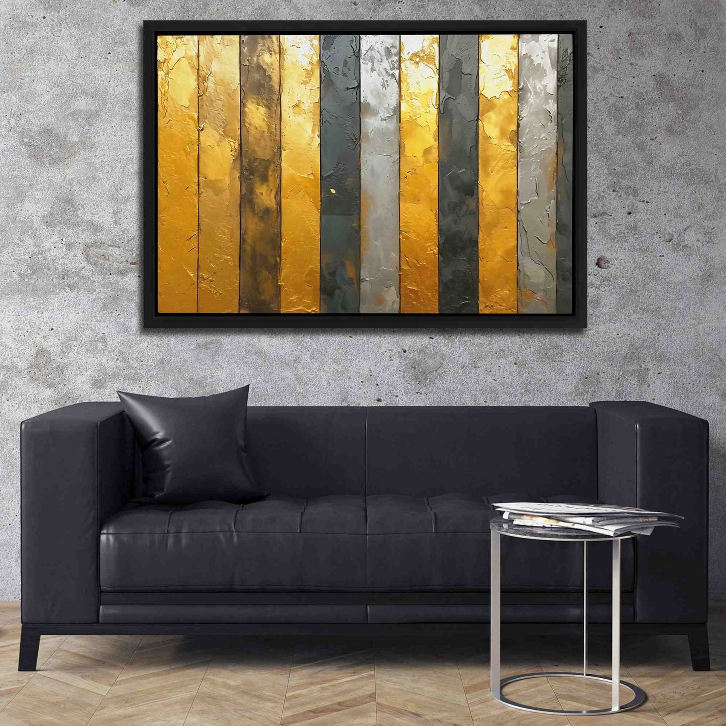 Royal Bars - Large Abstract Canvas Print