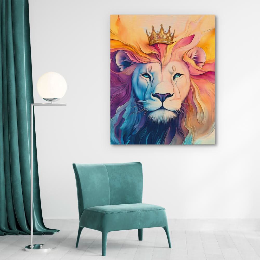 Royal Blaze - Modern Colorful Canvas Wall Art