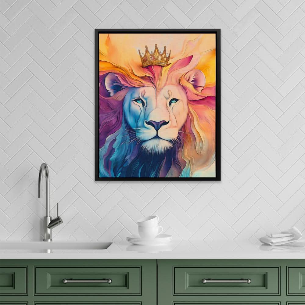 Royal Blaze - Blue Wall Art for Home Office