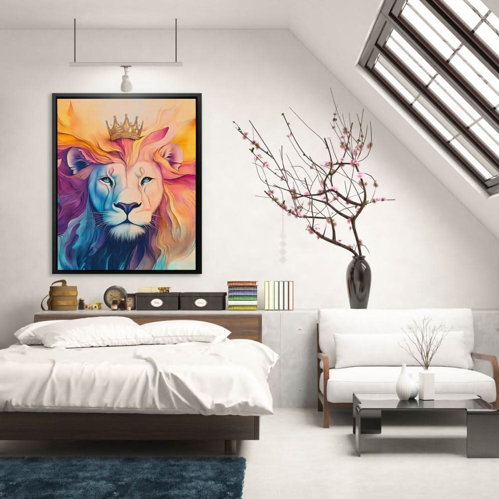 Royal Blaze - Large Abstract Canvas Print