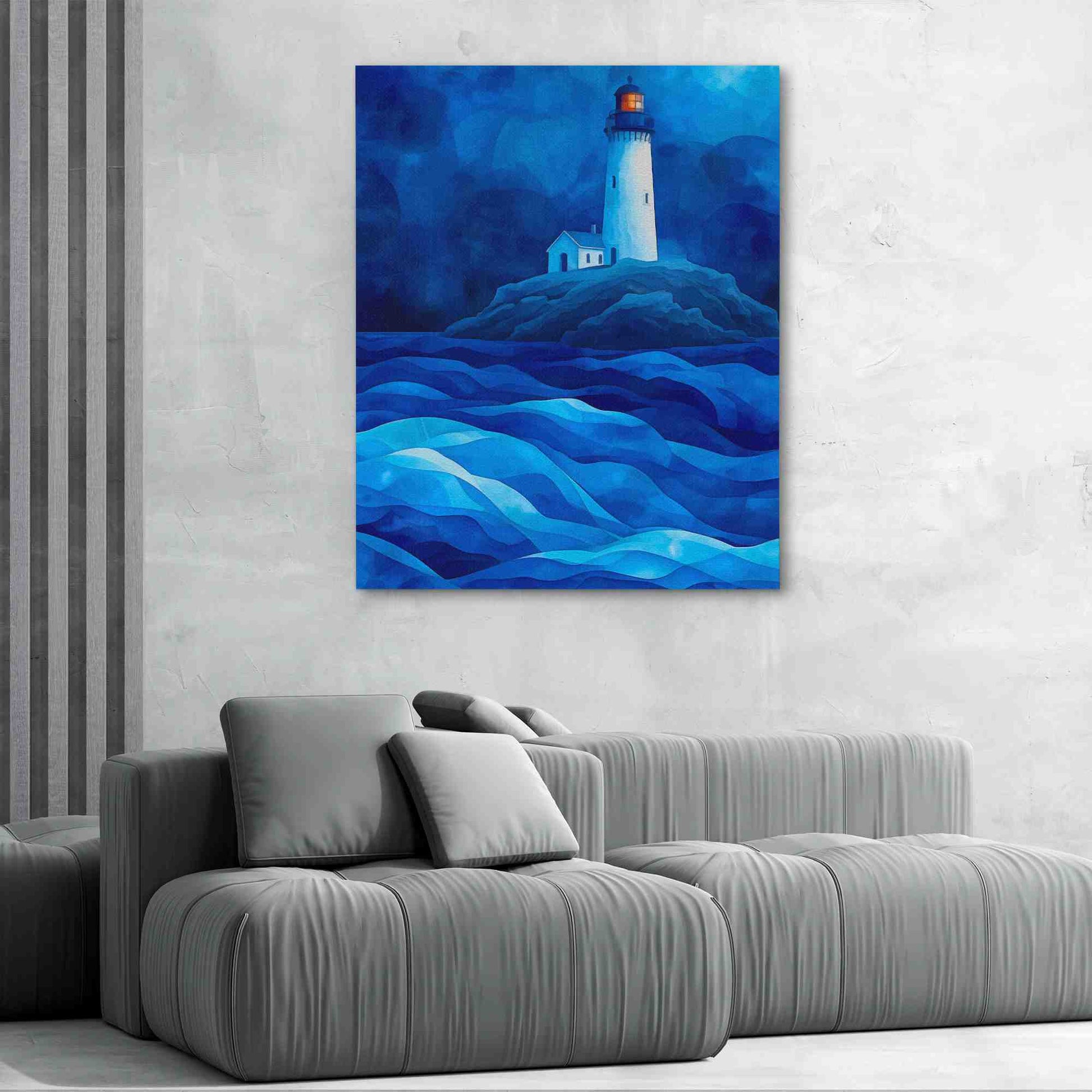 Royal Blue Lighthouse - Beach Art