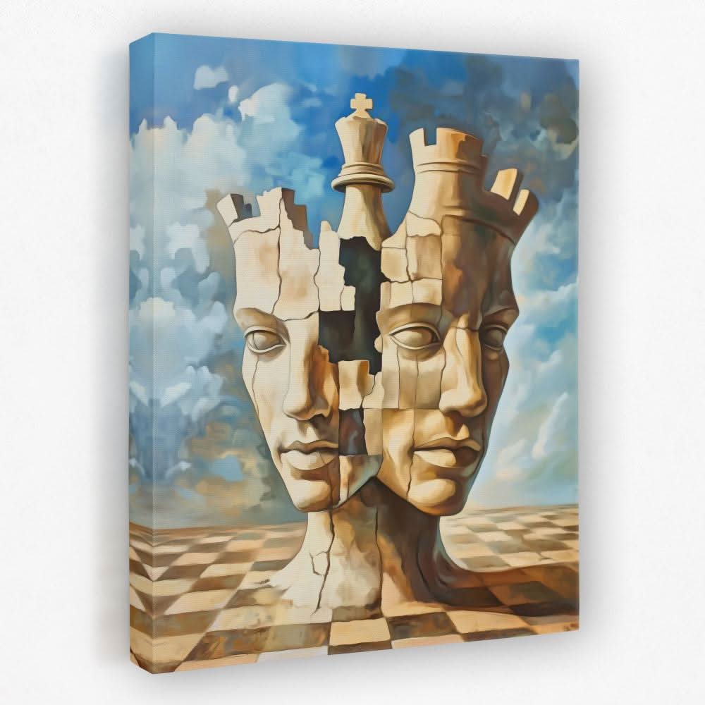 Royal Fragmentation - Chess Canvas Wall Art