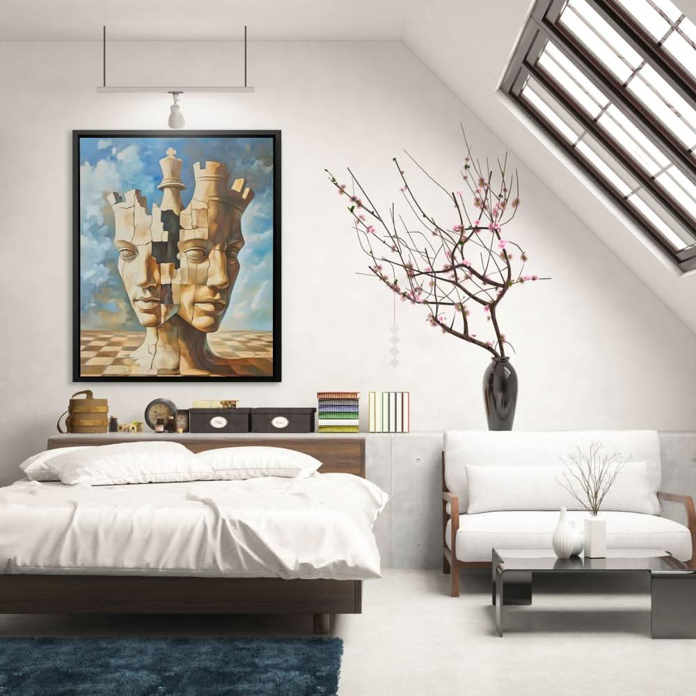 Royal Fragmentation - Large Abstract Canvas Print