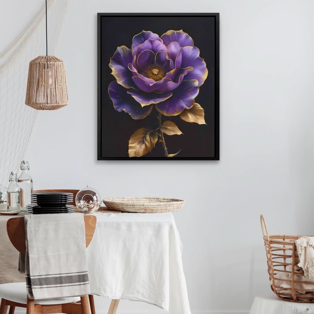Royal Petals - Floral Art for Bedroom