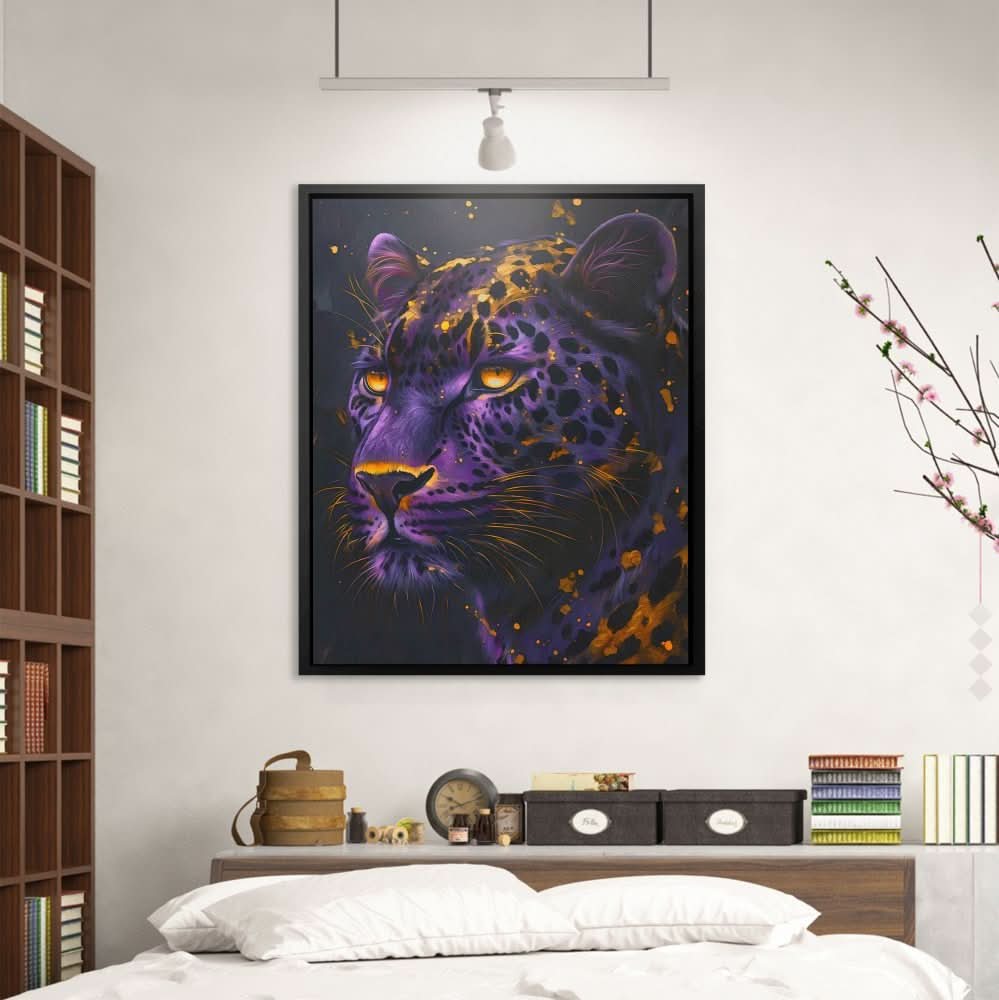 Royal Presence - Modern Wall Art in Black Frame