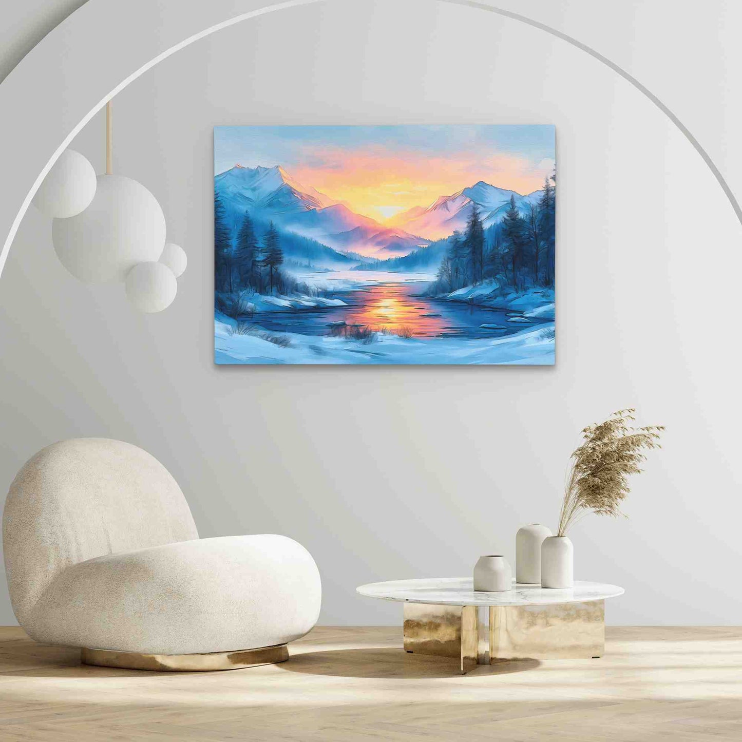 Royal Sunset - Wall Art in Black Frame