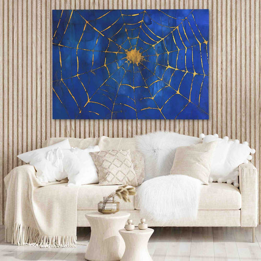 Royal Web - Wall Art in Black Frame