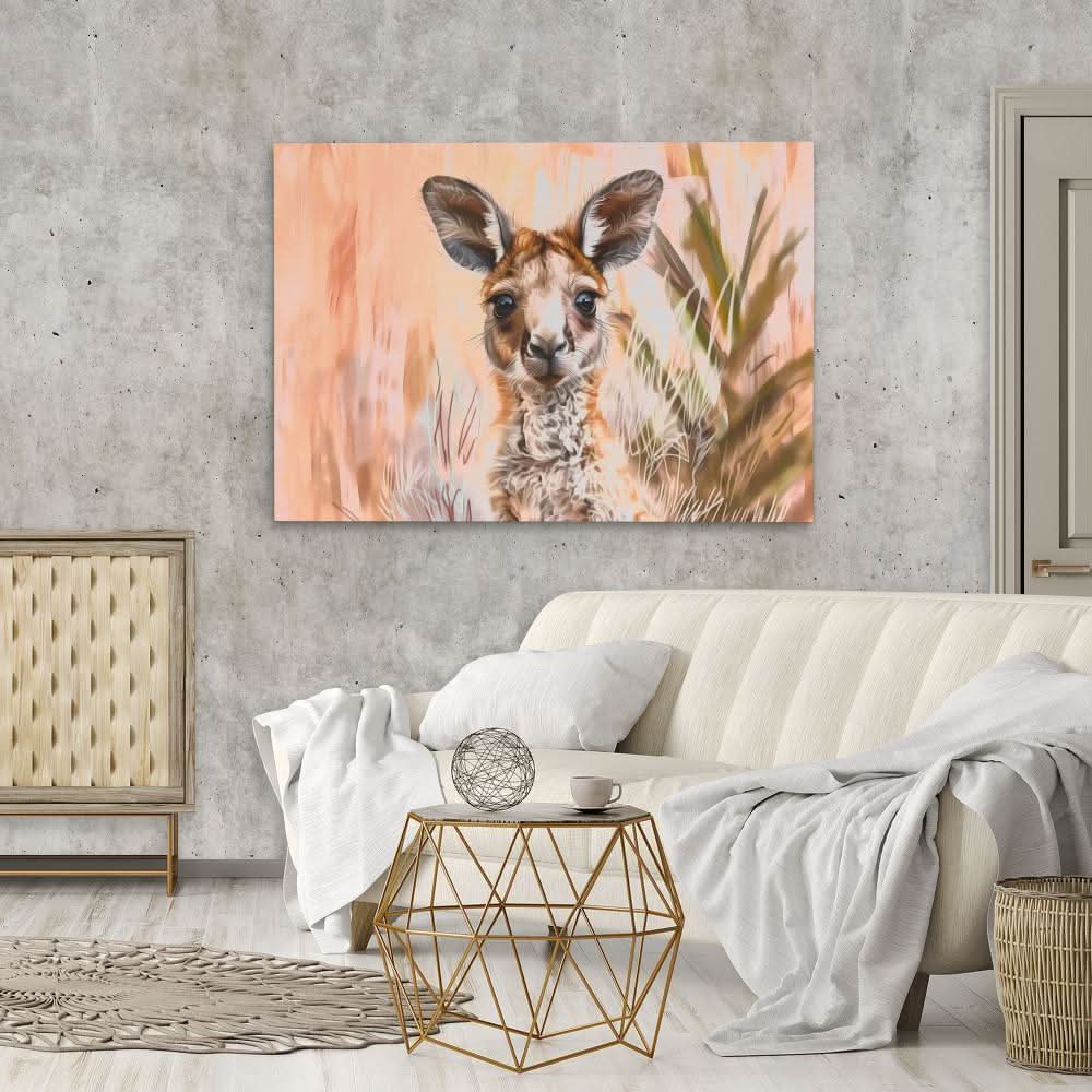 Rustic Roo - Brown Wall Art for Hallway