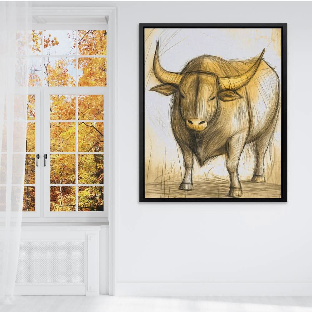 Rustic Strength - Beige Country and Farm Canvas Print