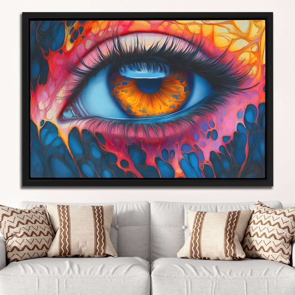 Sad Chaos - Blue Wall Art for Lounge