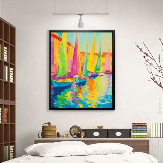 Sailing Spectrum - Colorful Canvas Wall Art