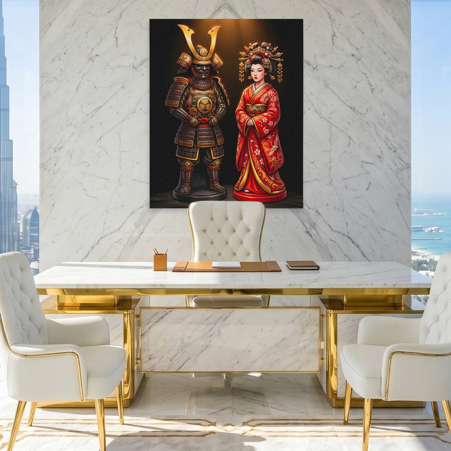 Samurai Couple Chess