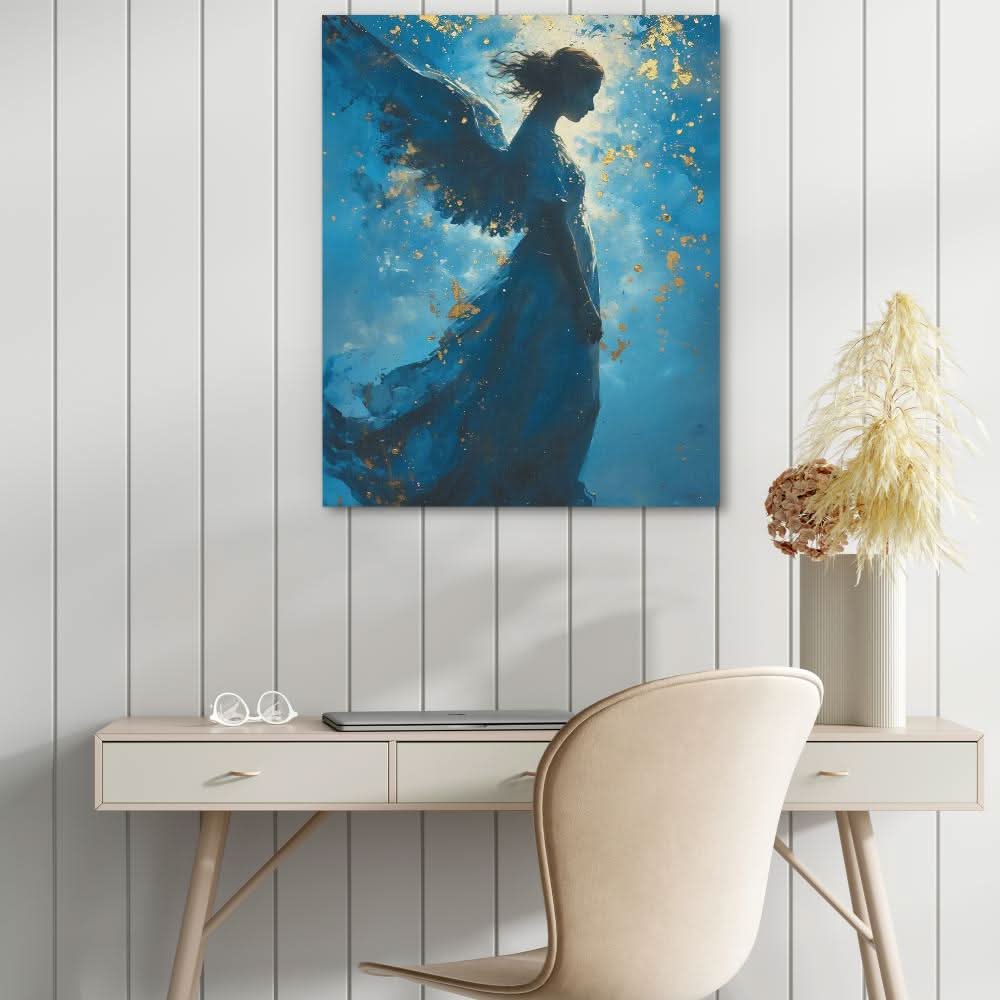 Sapphire Angel - Luxury Wall Art