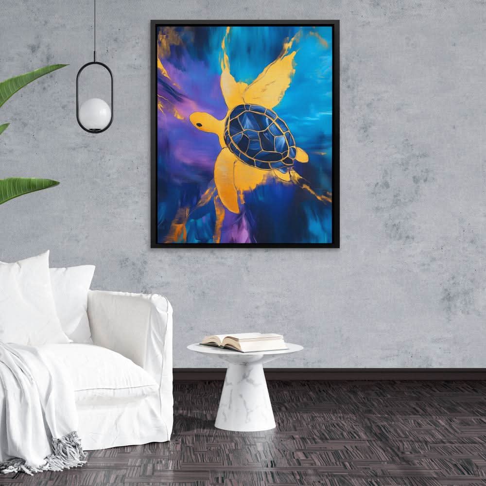 Sapphire Current - Large Canvas Print