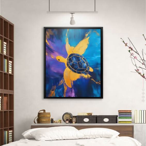 Sapphire Current - Blue Coastal Canvas Print