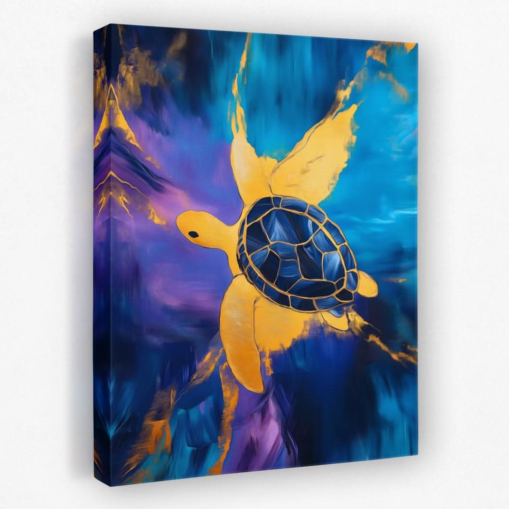 Sapphire Current - Beach House Canvas Wall Art