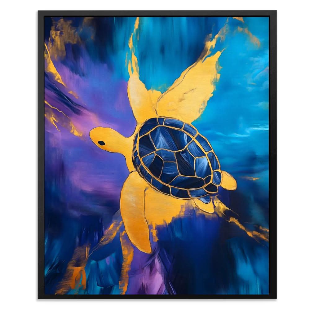 Sapphire Current - Beach House Art for Bathroom