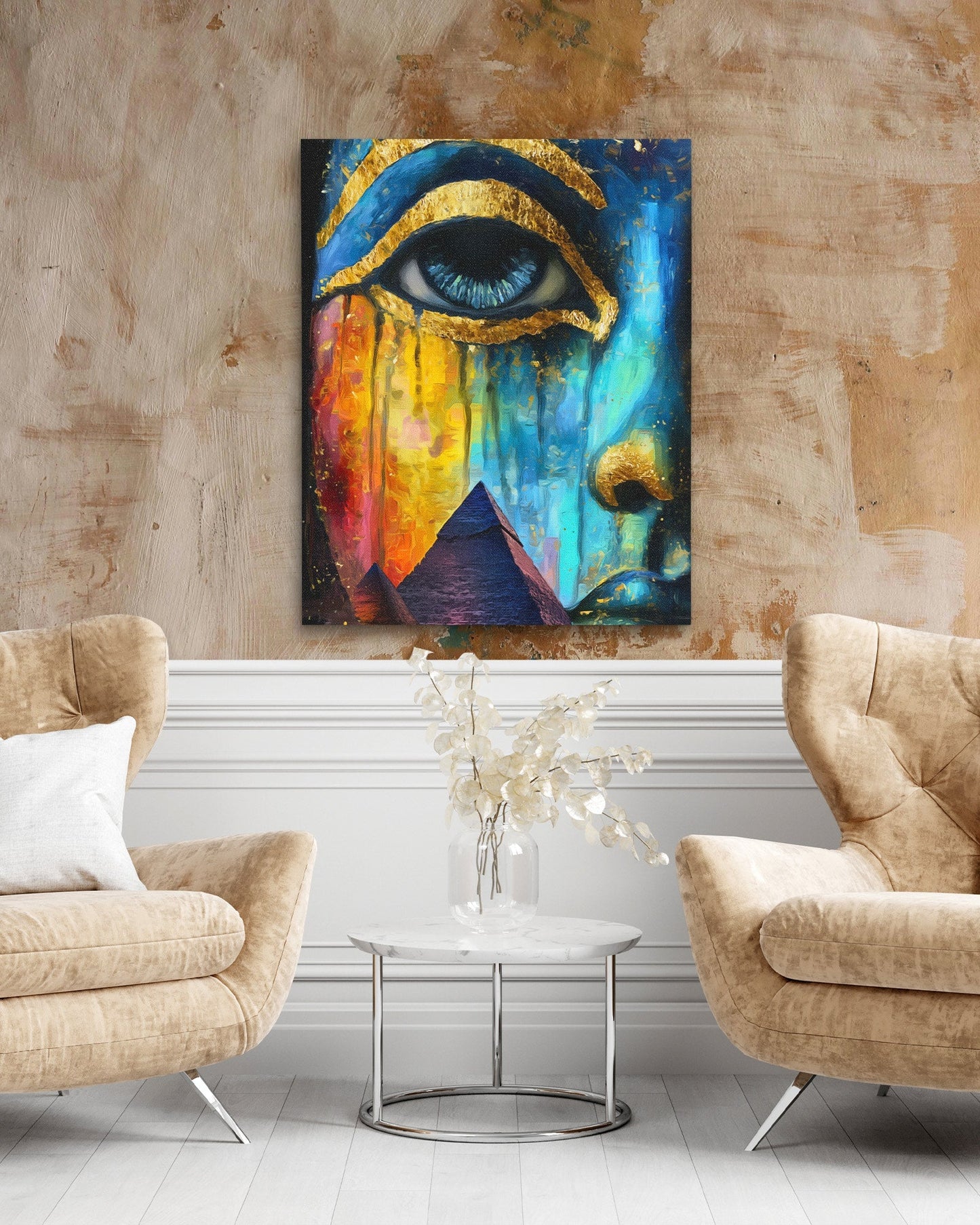 Sapphire Eye Oracle - Luxury Wall Art