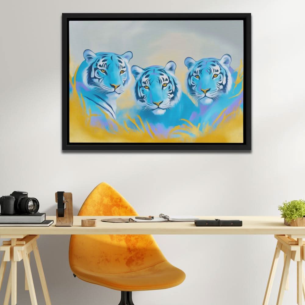 Sapphire Predators - Modern Wall Art Print