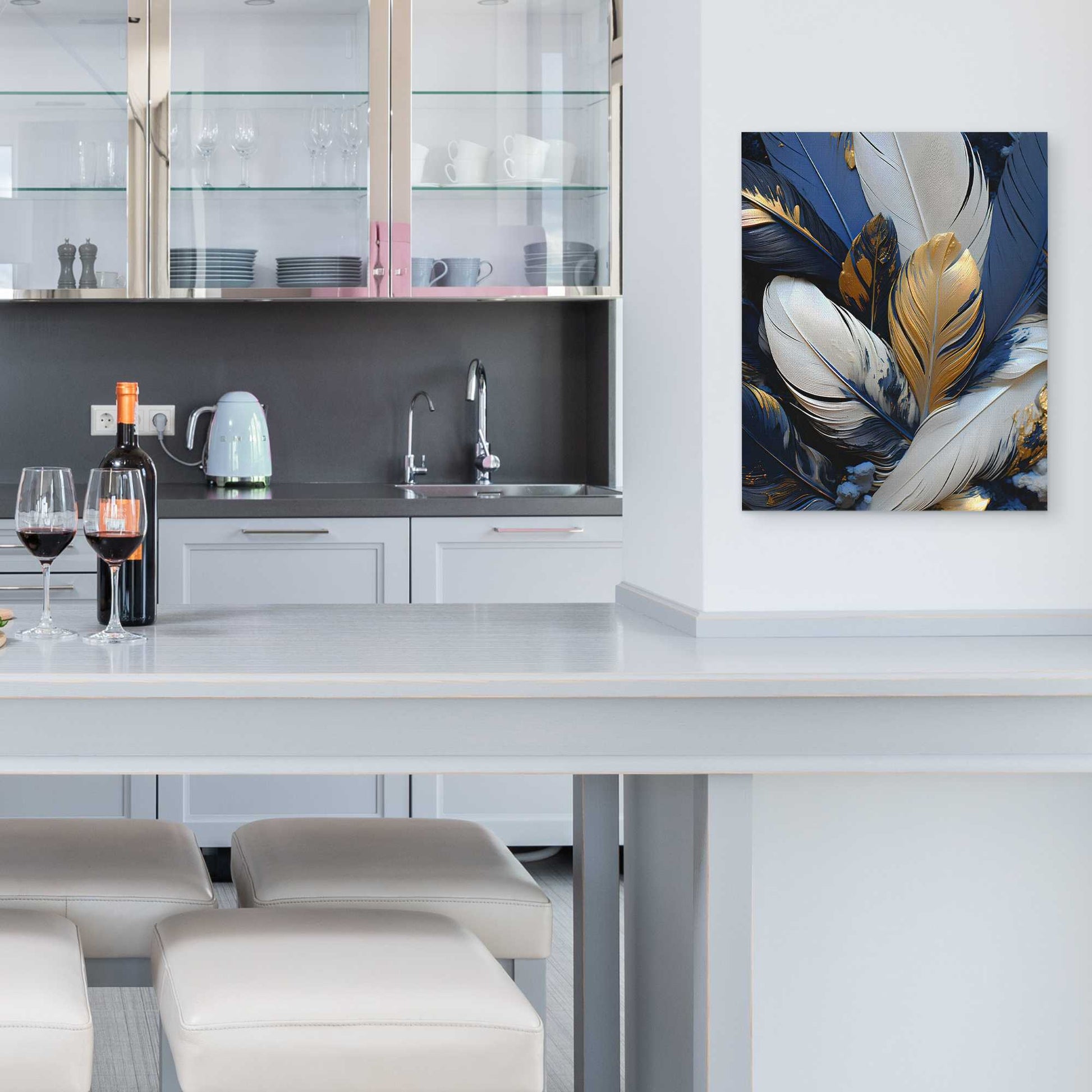 Sapphire Splendor - Luxury Wall Art