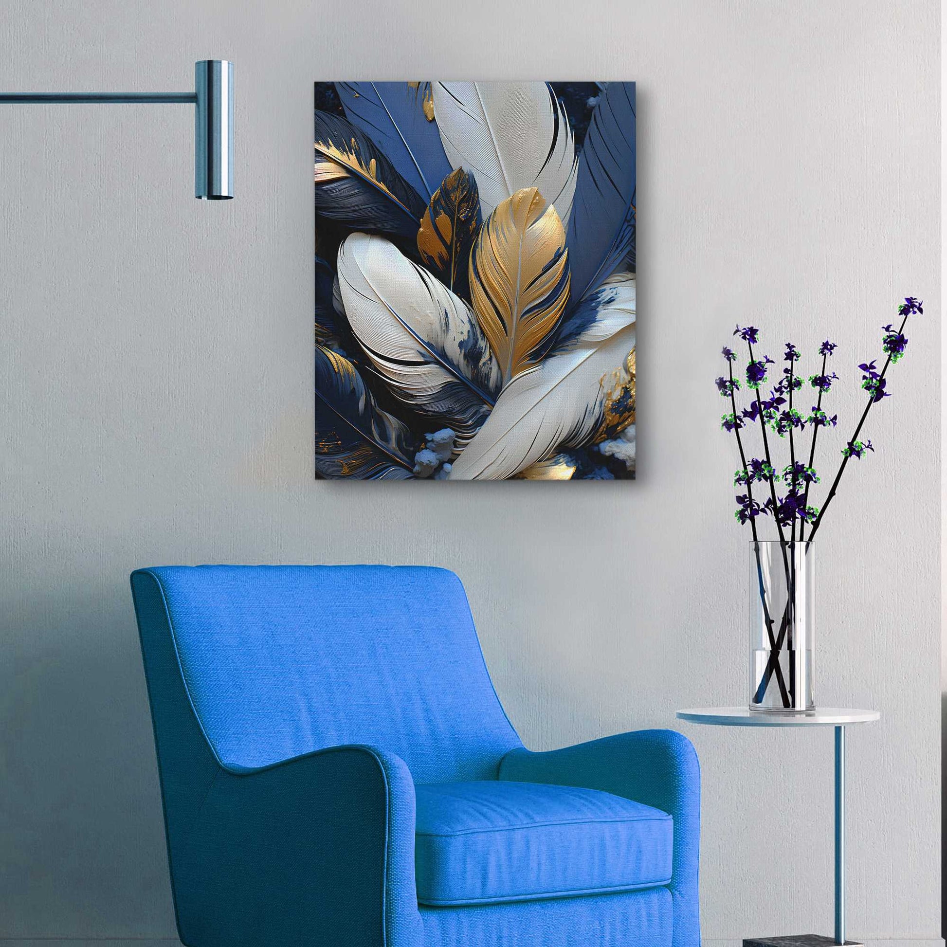 Sapphire Splendor - Luxury Wall Art