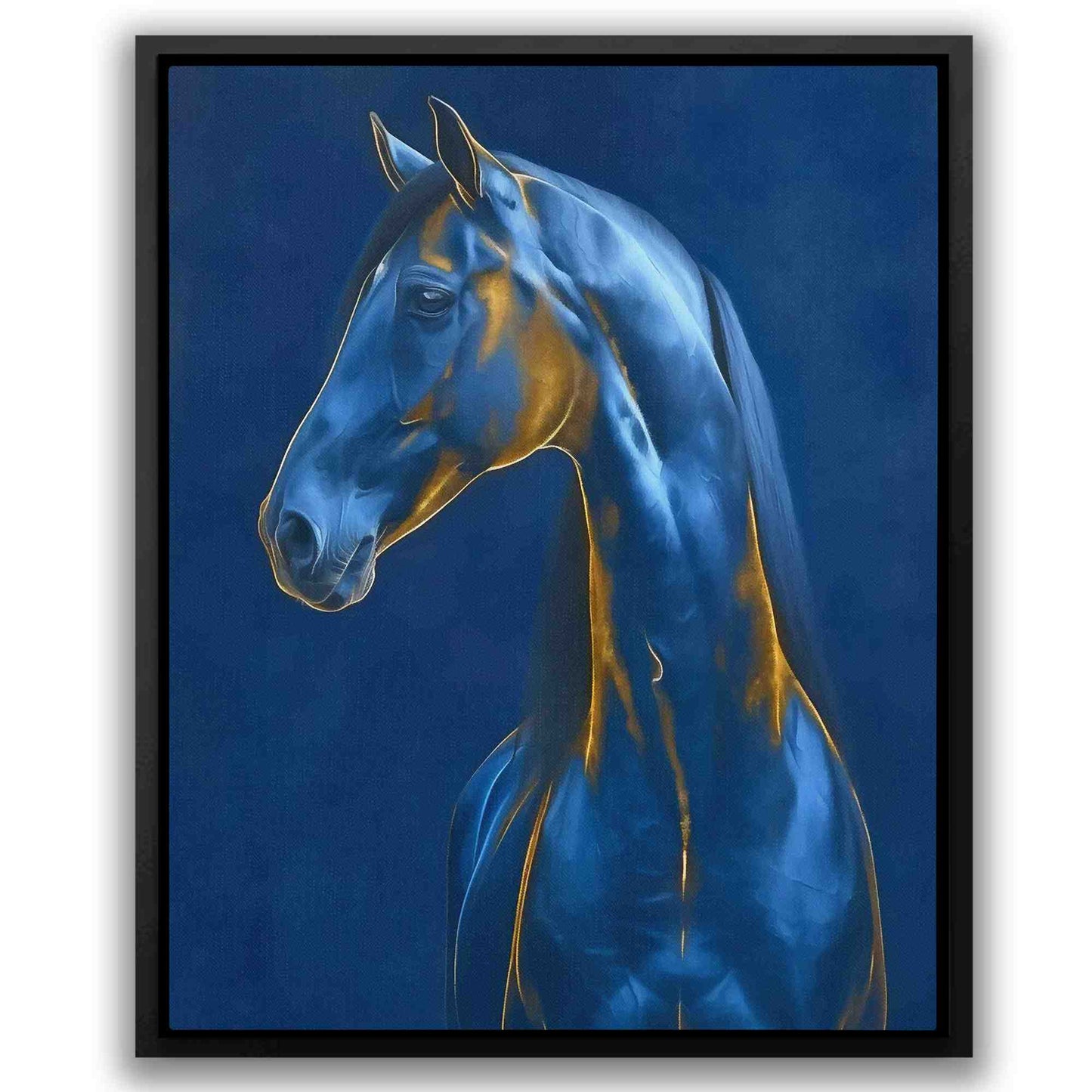 Sapphire Steed - Blue Cobalt Canvas Print