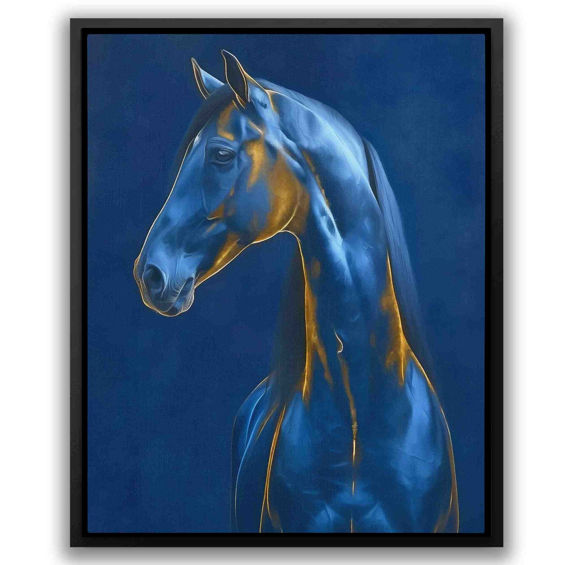 Sapphire Steed - Blue Cobalt Canvas Print