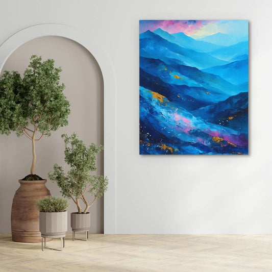 Sapphire Summit - Luxury Wall Art