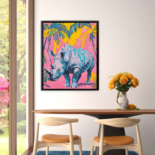 Savanna Dream - Abstract Wall Art in Black Frame