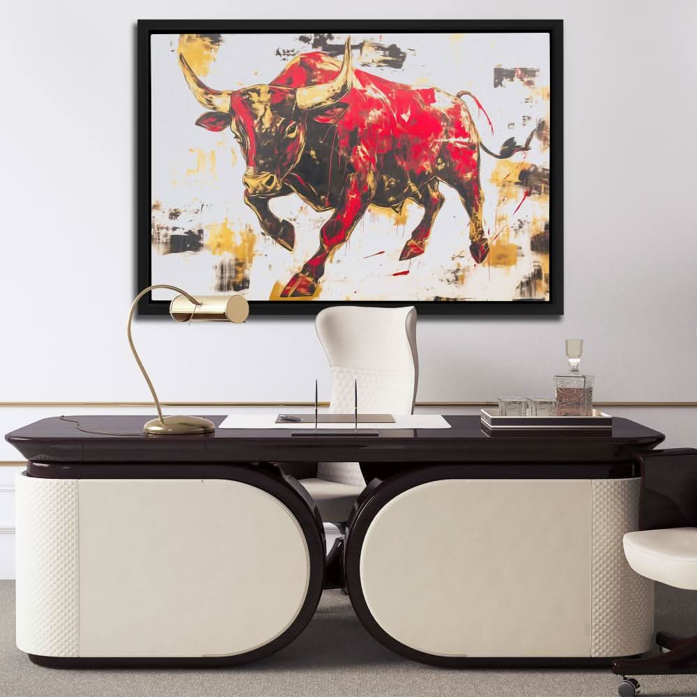 Scarlet Rampage - Entrepreneur Wall Art in Black Frame
