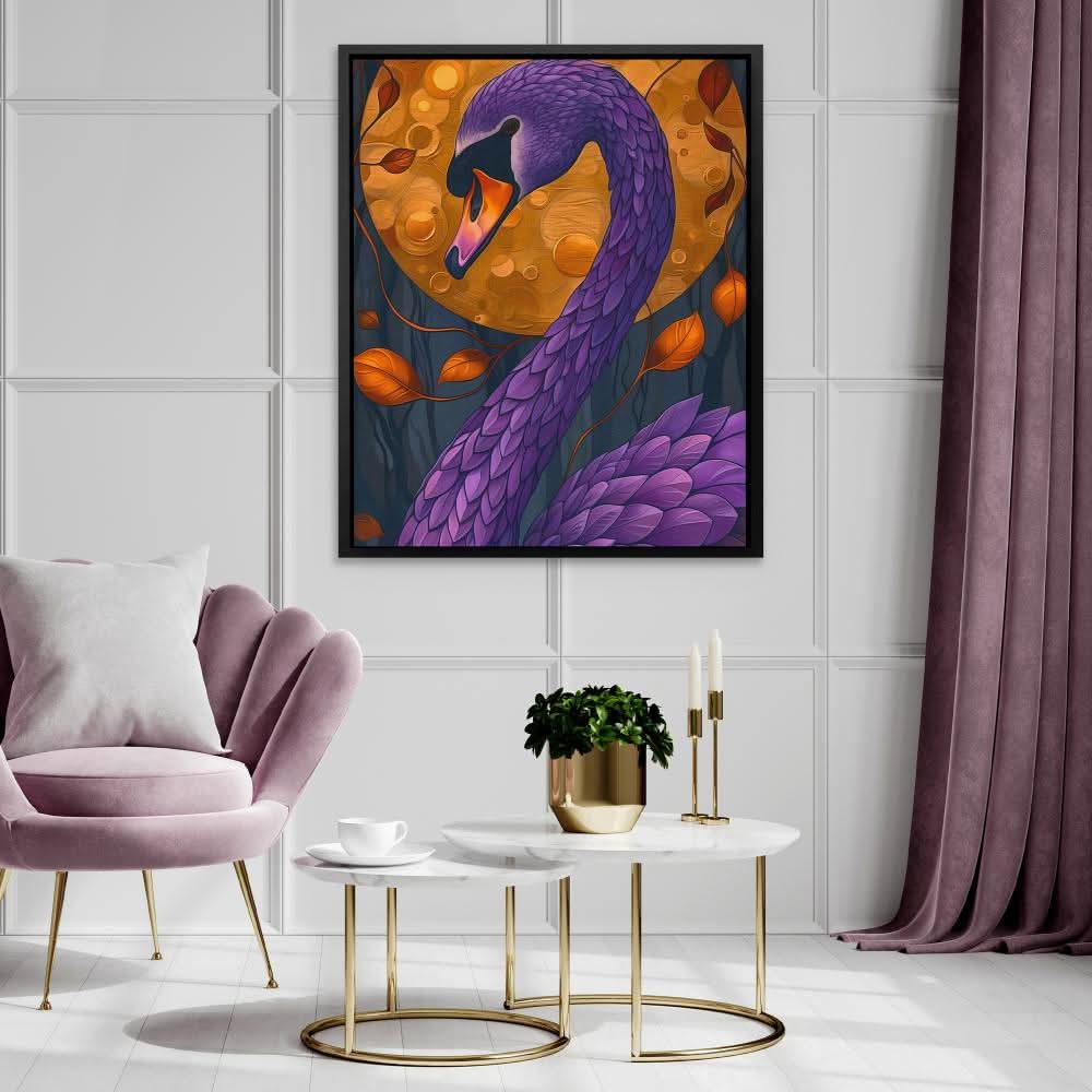 Scarlet Swan - Bird Art