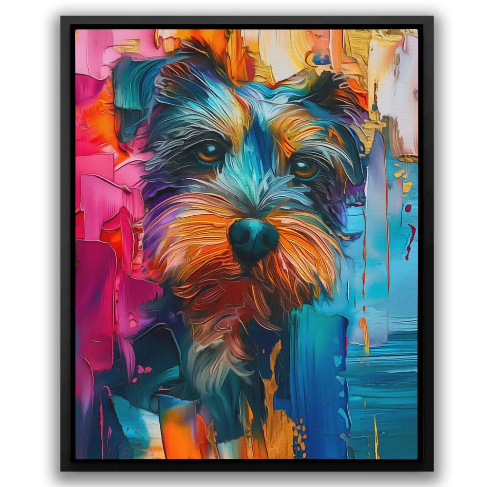 Scottish Fluff - Colorful Dog Canvas Print