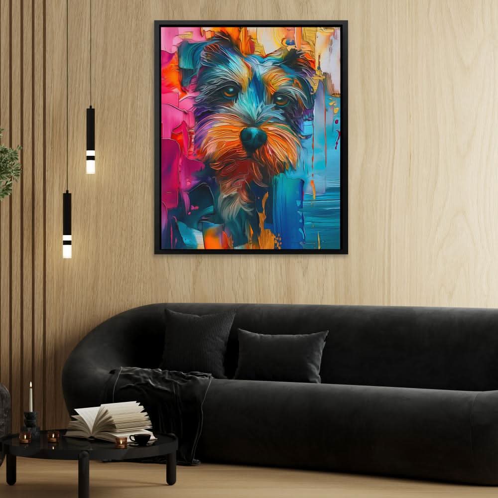 Scottish Fluff - Large Abstract Canvas Print