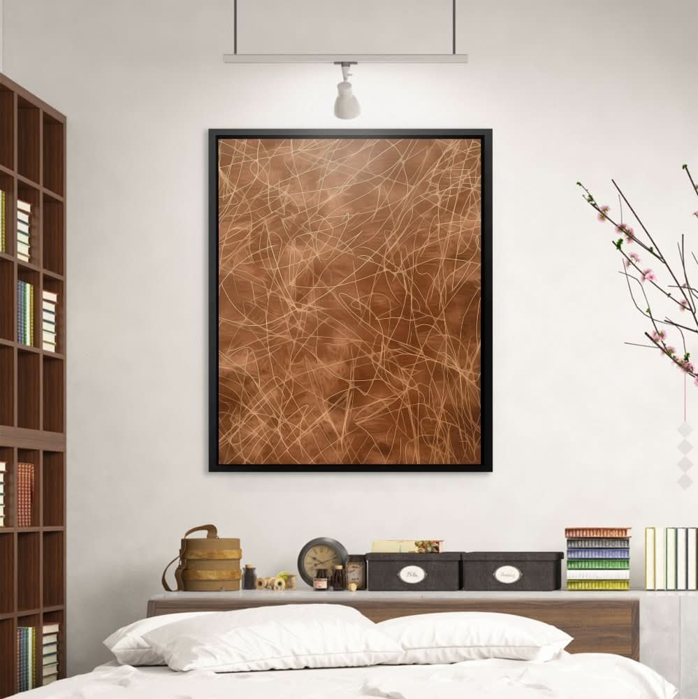 Scribbled Lines - Large Abstract Canvas Print