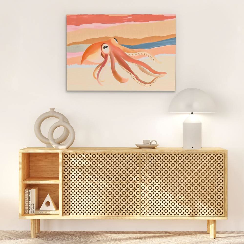 Sea Dreamer - Orange Wall Art for Kids Room
