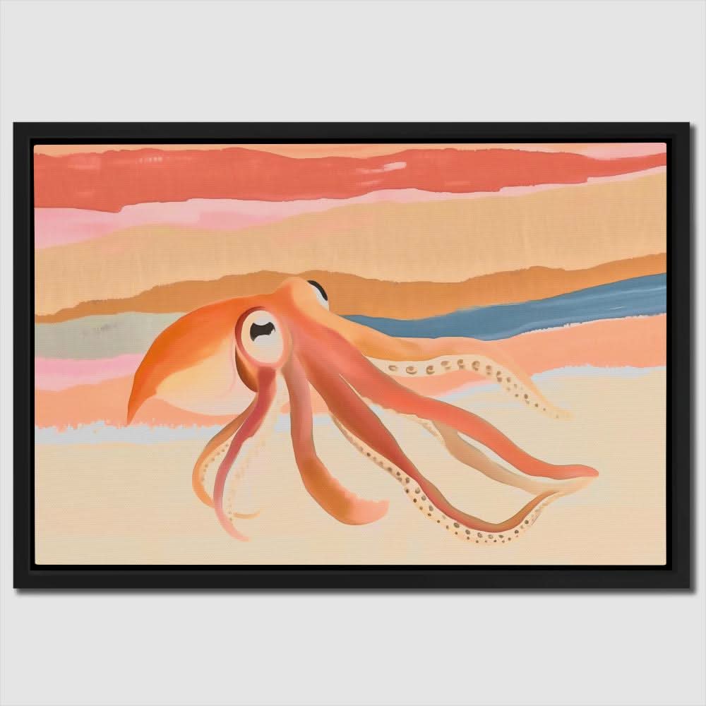 Sea Dreamer - Orange Canvas Wall Art