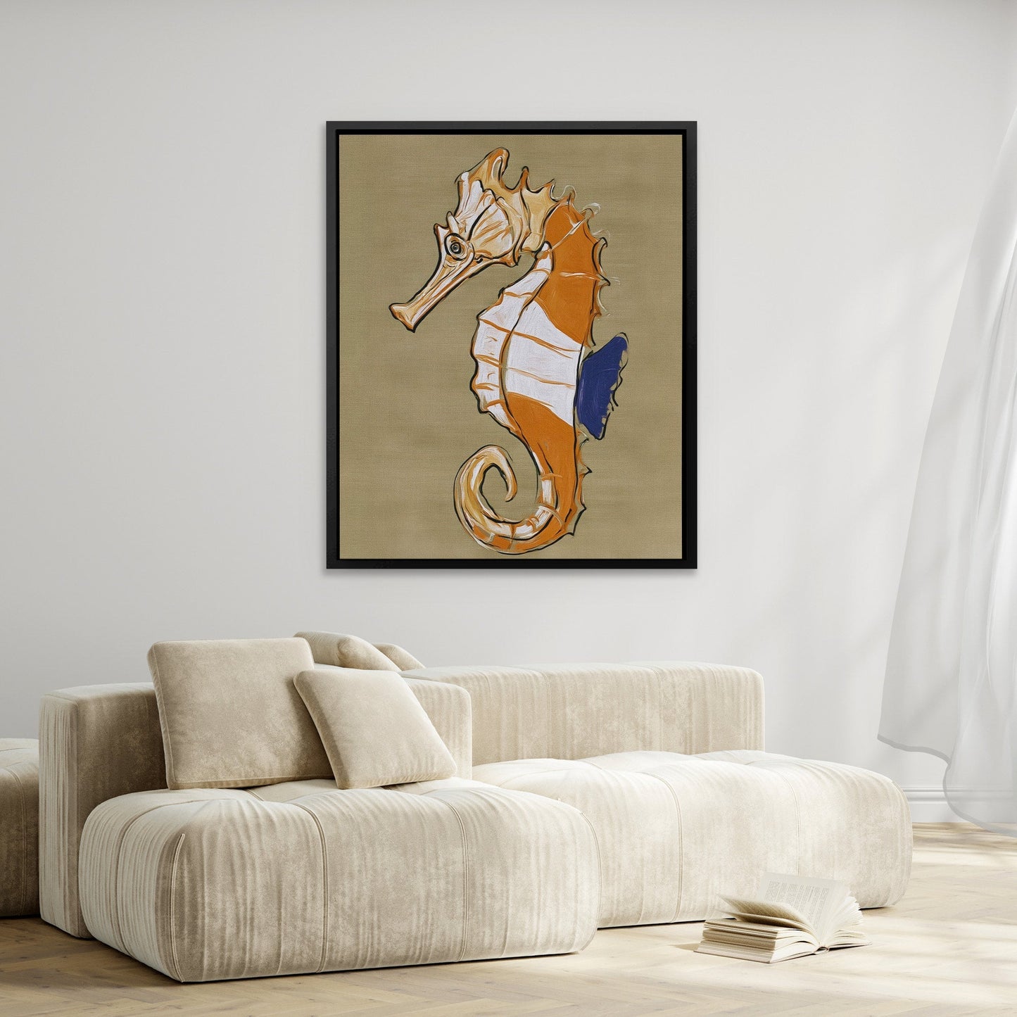Seahorse Copper Dreams - Luxury Wall Art