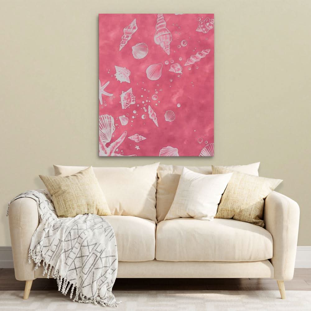 Seashell Dance - Modern Colorful Canvas Wall Art