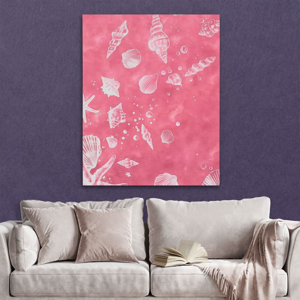 Seashell Dance - Large Modern Canvas Print