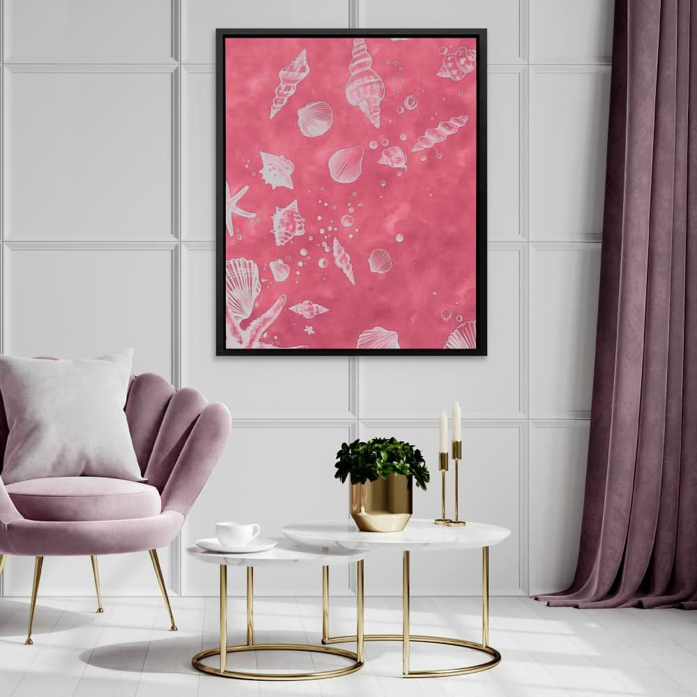 Seashell Dance - Colorful Coastal Canvas Print