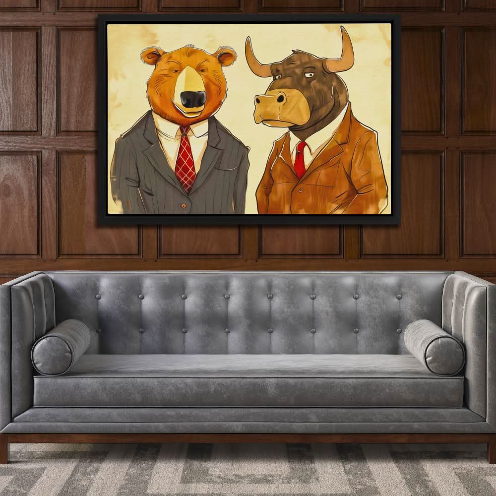 Seasoned Brokers - Large Modern Canvas Print
