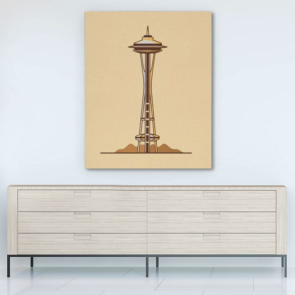 Seattle Space Needle - Architecture Art