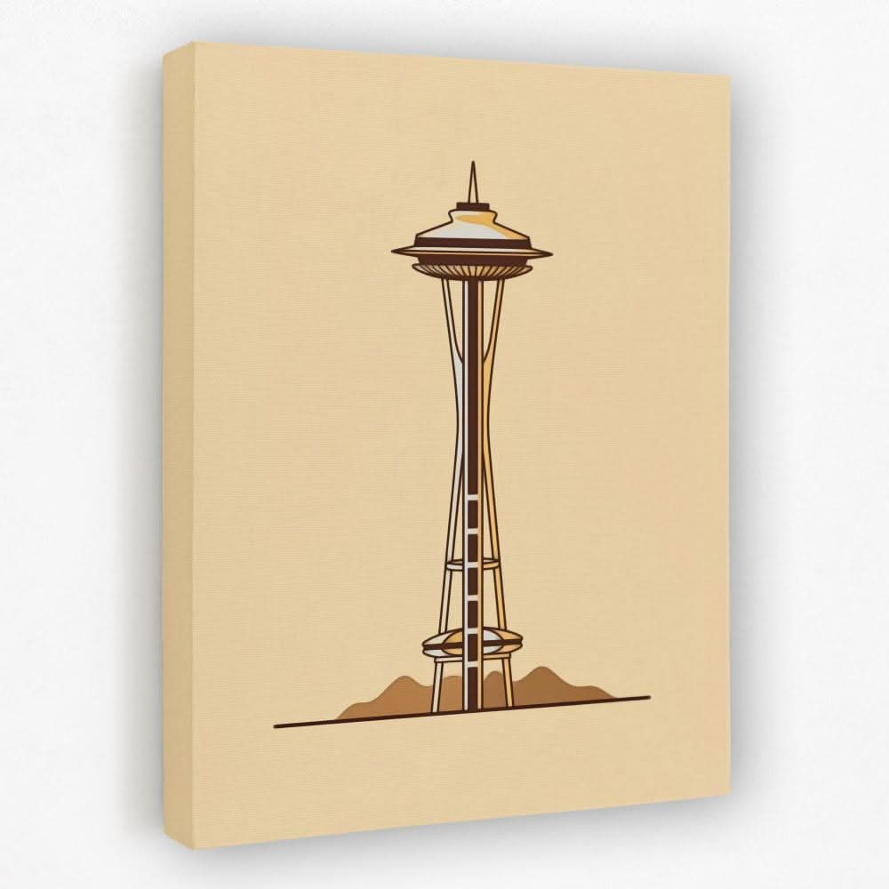 Seattle Space Needle - Architecture Canvas Wall Art