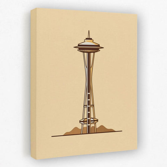 Seattle Space Needle - Architecture Canvas Wall Art